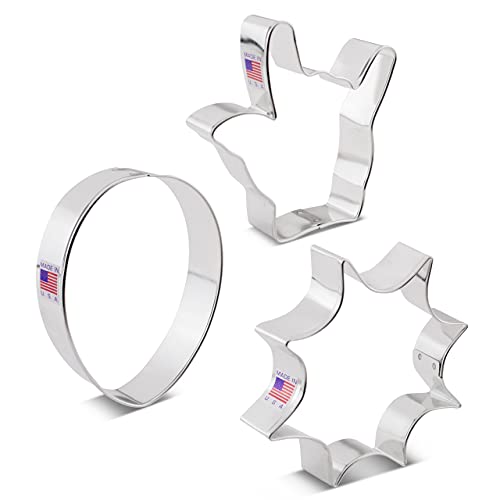Superhero Cookie Cutter Set - 3 Piece Baking Tool for Kids & Parties