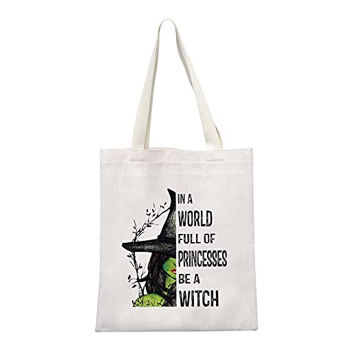 Beige Witchy Tote Bag - Wiccans Inspired Halloween Gift for Women