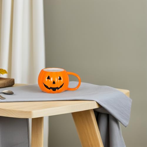 Halloween Pumpkin Mug 12 Oz Ceramic Coffee Cup - Festive Fall Drinkware