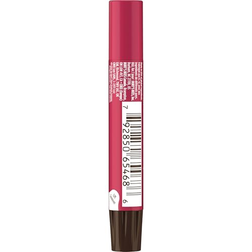 Burt's Bees Lip Shimmer, Raisin, Tinted Lip Balm Stick, Moisturizing for All Day Hydration with Natural Glowy Pigmented Finish & Buildable Color, 1 Count, 0.09 Oz