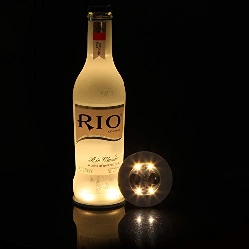 LED Bottle Lights for Wine & Liquor Decor - Warm White Variation