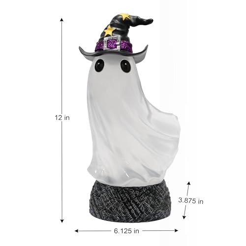 Halloween Lighted Ghost Swirling Water Globe - Smoky Water Variant