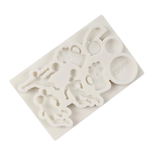 Football Theme Fondant Mold - Silicone Cake Decorating & Crafting Tool - Style A