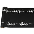 Halloween Boo Paper Table Runner - Black & White, 25 Feet, Versatile Decor