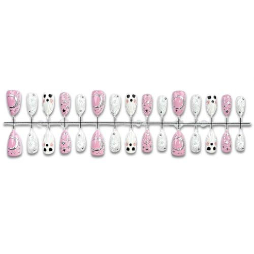 Halloween Press-On Nails 3D Ghost Pumpkin Spider Web Style - Variation of THIS listing