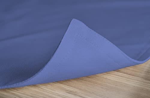 Calicot Placemats Set of 6 - 100% Cotton Washable Bel Air Blue 13x19"