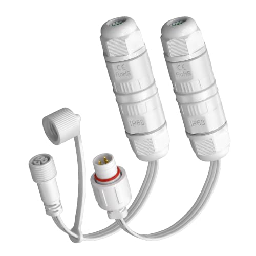 Wire Connector for Eufy E22 Outdoor Lights - Male & Female Set - Waterproof, All-Weather