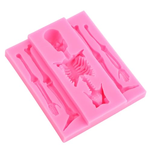 Halloween Skull Silicone Fondant Mold for Cake Decorating and Candy Making