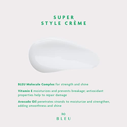 R+Co BLEU Super Style Crème - Hydrating, Frizz-Preventing Hair Cream | Vegan & Cruelty-Free | 5 Oz
