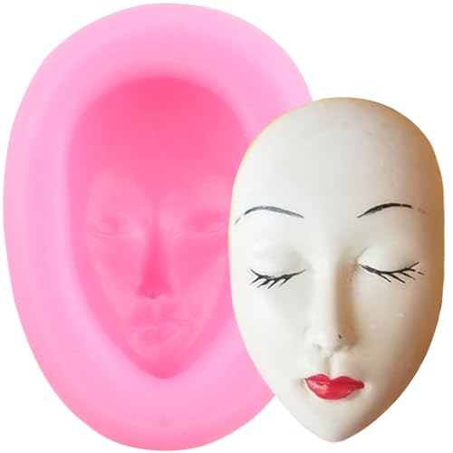 3D Human Face Silicone Fondant Mold - Style A Cake Decoration Tool