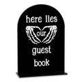 Guest Acrylic Sign for Halloween Gothic Wedding - Our Guest Book Variation