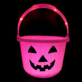 Pink Light Up Halloween Pumpkin Bucket - Candy & Trick-or-Treat Basket