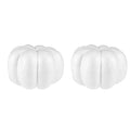 Artificial White Pumpkins for DIY Crafts Halloween Fall Decoration 5.11 Inch - 2 Pack