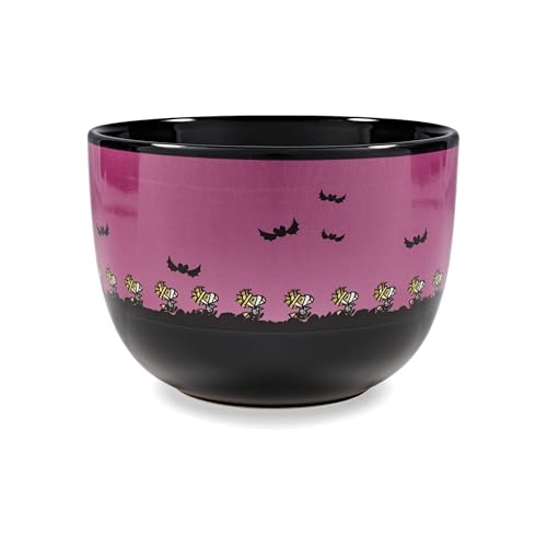 Peanuts Halloween Mummies Ceramic Soup Mug 24oz with Snoopy & Woodstock - Fall & Halloween Gift