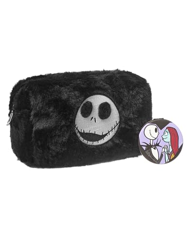 Nightmare Before Christmas Makeup Bag & Mirror Set - Jack & Sally Design