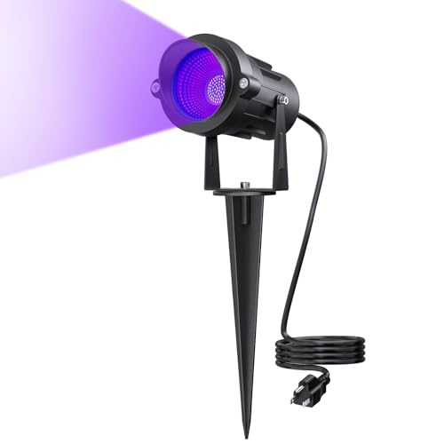 18W Waterproof Black Light Spotlight Outdoor Halloween Stage Neon Glow Party