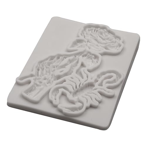 Halloween Silicone Mold Set for Cake Decorating - Spider Web, Skeleton Hand, Bat Wings, Spider Designs