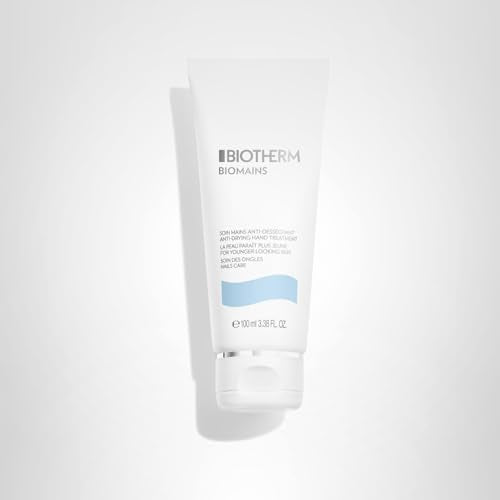 Biotherm Biomains Age-delaying Cream For Hands & Nails, Hand Cream, Smoothes And Softens Hand Skin For Younger Looking Hands, Powered By Biotech Plankton, Vitamin E And Panthenol, 3.4 Fl. Oz.