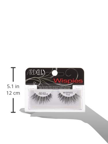False Eyelashes Pack of 4 - Signature Wispies Style, Reusable, Easy to Apply