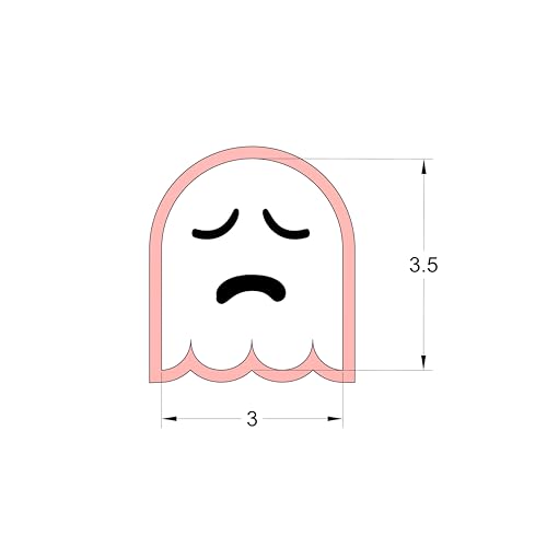 Halloween Ghost Face Cutter and Stencils Bundle - Reusable Spooky Ghost Templates for DIY Halloween Decor - Variation: Ghost Faces
