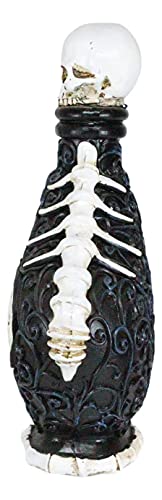 Wiccan Witch Skeleton Powdered Bones Potion Bottle Decor - Halloween Prop