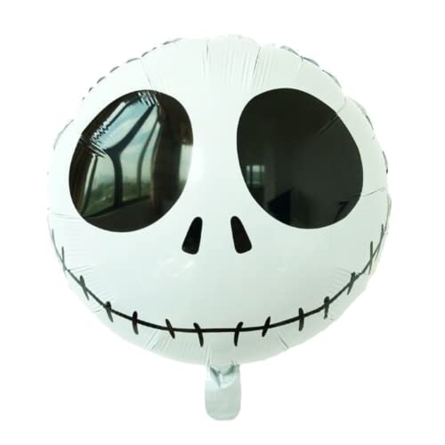 Nightmare Before Christmas Party Balloons Set with Jack Skellington & Sally - Inflatable Decorations for Halloween & Holiday Events