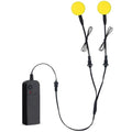 Electroluminescent EL Panel Eyes - Yellow, 30mm Round Neon Glowing Lights - DIY Decoration