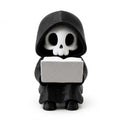 Halloween Cute Grim Reaper Reading Book Figurine - Skeleton Skeleton Statue Mini Decor