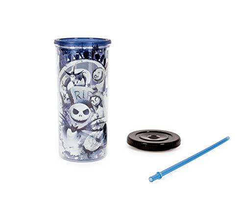 The Nightmare Before Christmas Carnival Cup with Reusable Straw, Leakproof Lid, 20oz