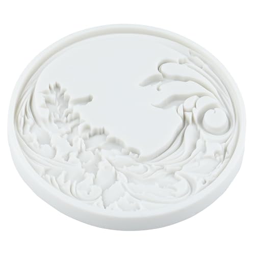 Baroque Silicone Mold Set of 4 - Curlicues, Scroll, Lace, Relief for Cake Decorating - Style M