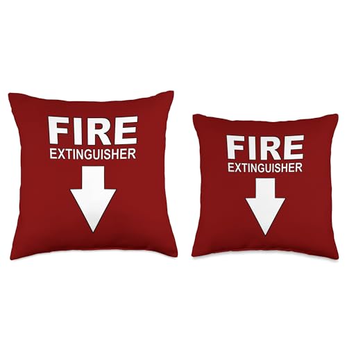 Fire Extinguisher Costume Throw Pillow - 18x18, Fun Halloween Decor