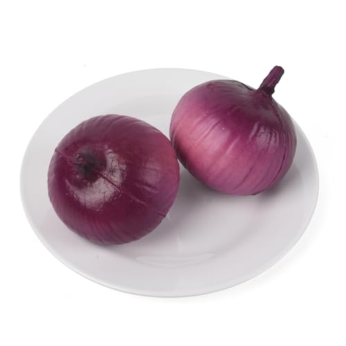 Artificial Purple Onion Food Model 2PCS for Kitchen Decor & Photography Props