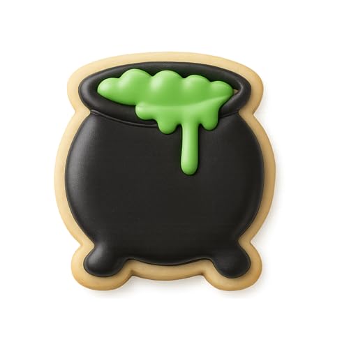 Halloween Cauldron Cookie Cutter - 3 Inch Witchy Cookie Mold for Baking & Crafts