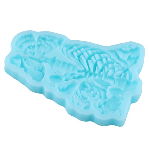 Halloween Skeleton Fondant Mold Butterfly Flower Silicone Mold - Style E
