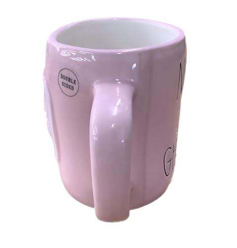 Halloween Pink Coffee Mug with Ghost Design - Rae Dunn Nama Stay Ghostly Variation