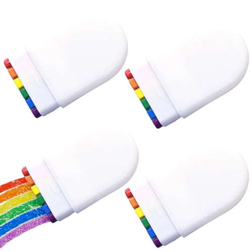 DoubleWood Rainbow Face Paint Set - Pride Makeup Crayons for LGBT Celebrations, 4 Colors
