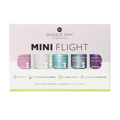 Dazzle Dry Better Together Mini Nail Lacquer Set - 5 Shades, Quick Dry