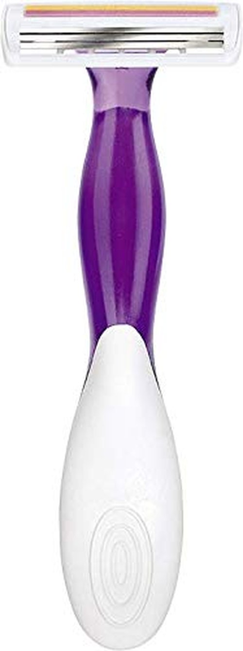 BIC Soleil Scent 3-Blade Lady Razor with Lubricating Strip for a Smooth shave and Easy Grip Handle, Pack of 4