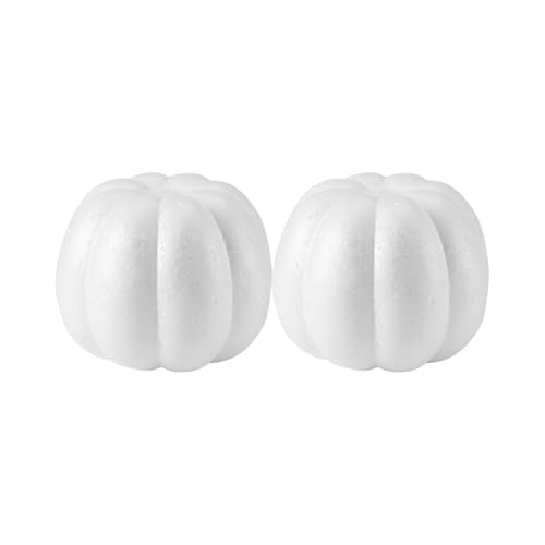 Foam Pumpkin Set - 2pcs 5.3-Inch Halloween Fall Decor Crafts