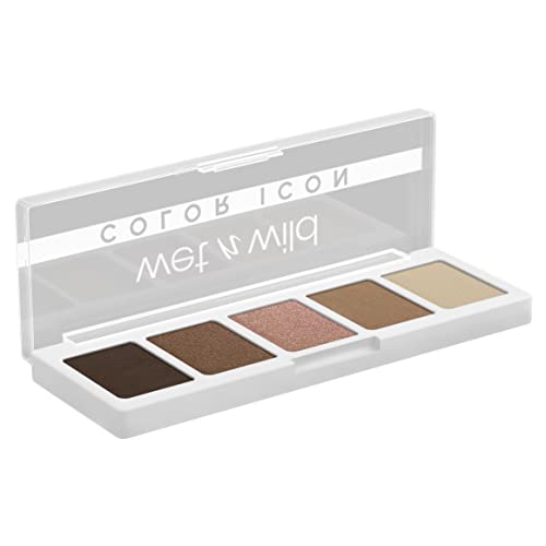 Wet n Wild Color Icon Eyeshadow Palette - Brown Walking On Eggshells, 5 Shades, Matte & Shimmer
