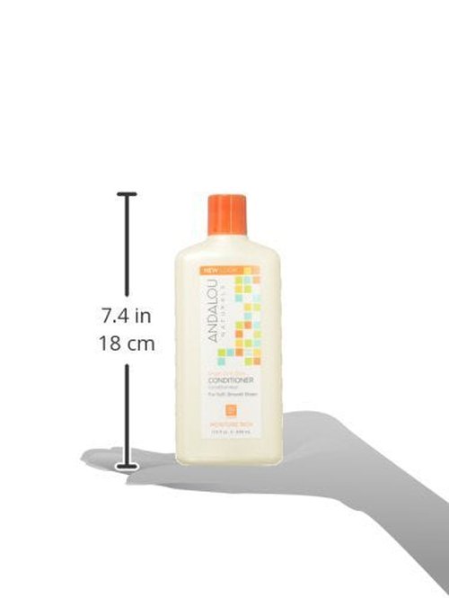 Andalou Naturals Moisture Rich Conditioner - Argan Oil & Shea Butter for Dry Hair | 11.5 Oz