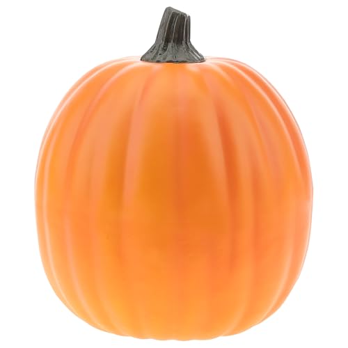 Orange Foam Pumpkin Decor 6.7 Inch Fake Pumpkin for Fall Halloween Thanksgiving