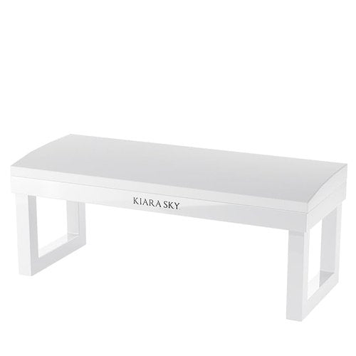 Kiara Sky Arm Rest - Acetone Resistant & Waterproof for Manicure & Pedicure Technician Stations - White