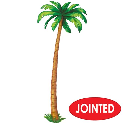 Jointed Palm Tree Decorations - 6ft Luau Theme 2 Pack