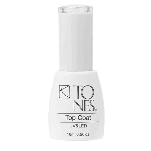 TONES Gel Nail Polish Top & Base Coat, 16ml High Gloss Clear Gel Polish for UV & LED, Extra Shine & Long Lasting Acrylic & Dip Powder Nails Top & Base Coat Nail Art Design Home DIY Manicure