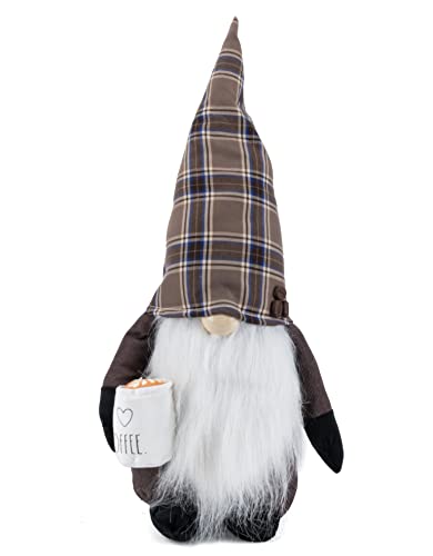 I Love Coffee Gnome Plush Figurine - Scandinavian Nordic Home Decor