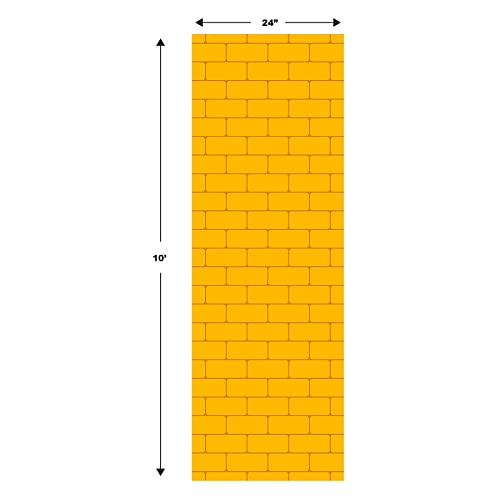Yellow Brick Aisle Floor Runners - 2 Piece Princess & Halloween Party Decor