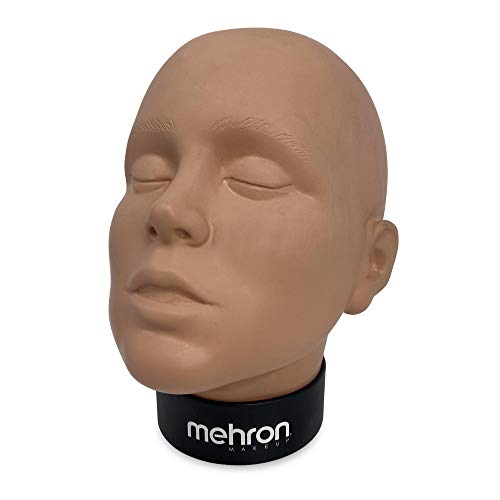 Beige Mehron Makeup Practice Head for Students - Professional Vinyl Mannequin