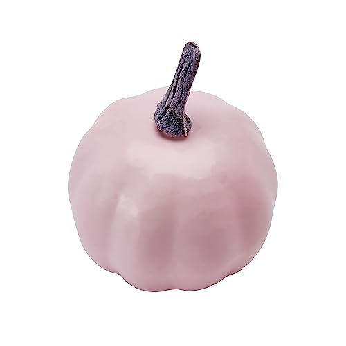 Artificial Pumpkins Set of 7 Halloween Farmhouse Decor Pink Variation