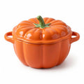 Ceramic Pumpkin Bowl with Lid - Orange, 1.26lb Halloween Decoration & Soup Bowl